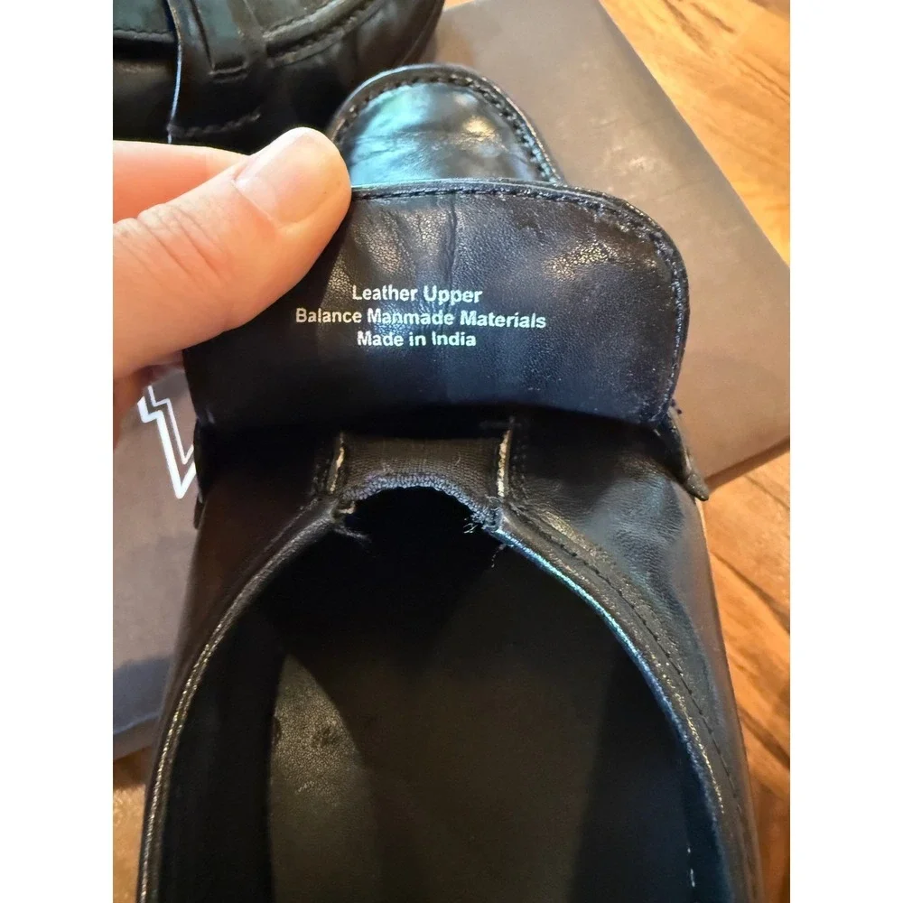 Florsheim Berkley Flex Penny‎ Loafer Black Leather Dress Shoes 11 EEE officecore